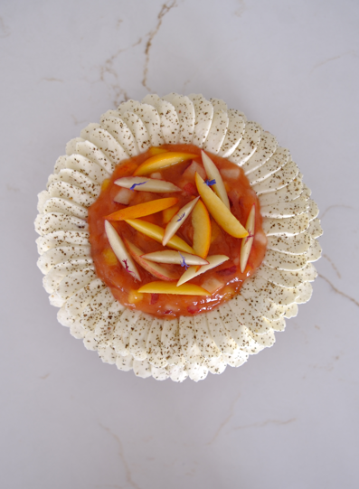 Tarte aux pêches